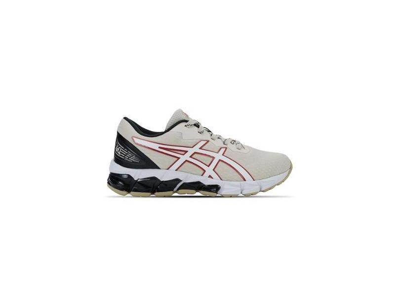 Tenis ASICS GEL Quantum 180 Fly Feminino Bege com Preto e Vermelho Feminino em Promocao e no Buscape