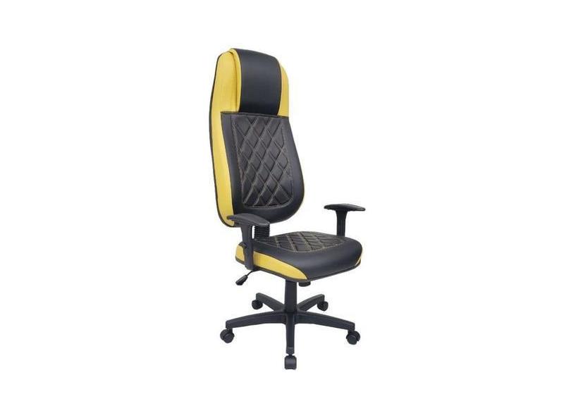 Cadeira Gamer Para Home Office Linha Gamer Blenda Amarelo - Design Off