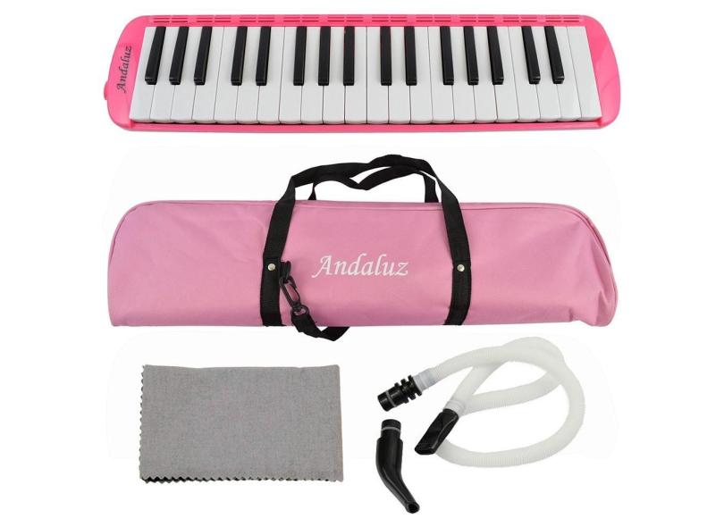 Escaleta Andaluz FT37K Rosa 37 Teclas Piânica com Bag