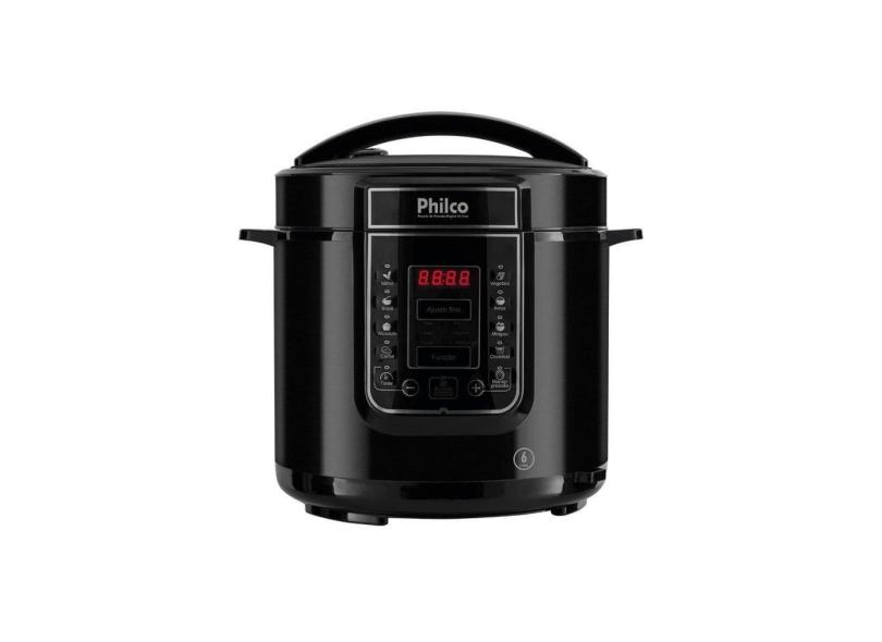 Panela de Pressão Digital Philco 6l Inox Preta 220v