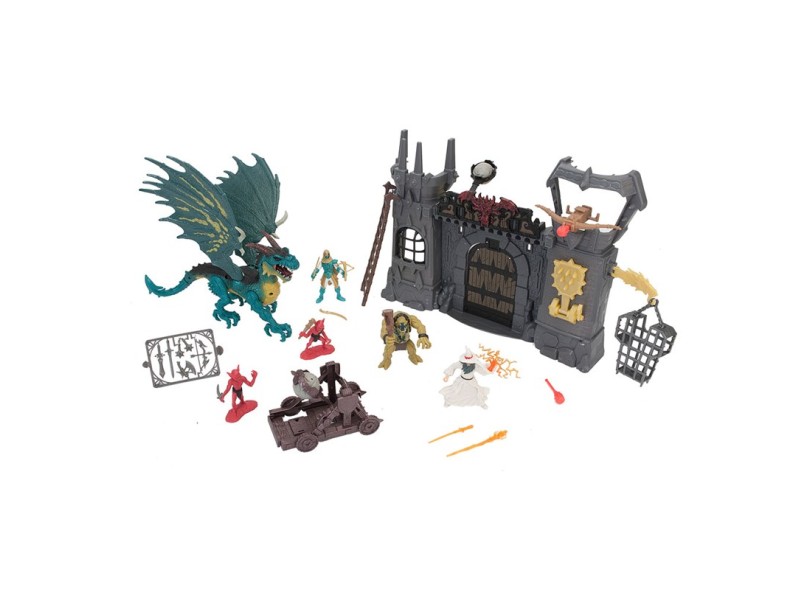 Boneco Castelo do Dragão Legend Of Dragon - New Toys