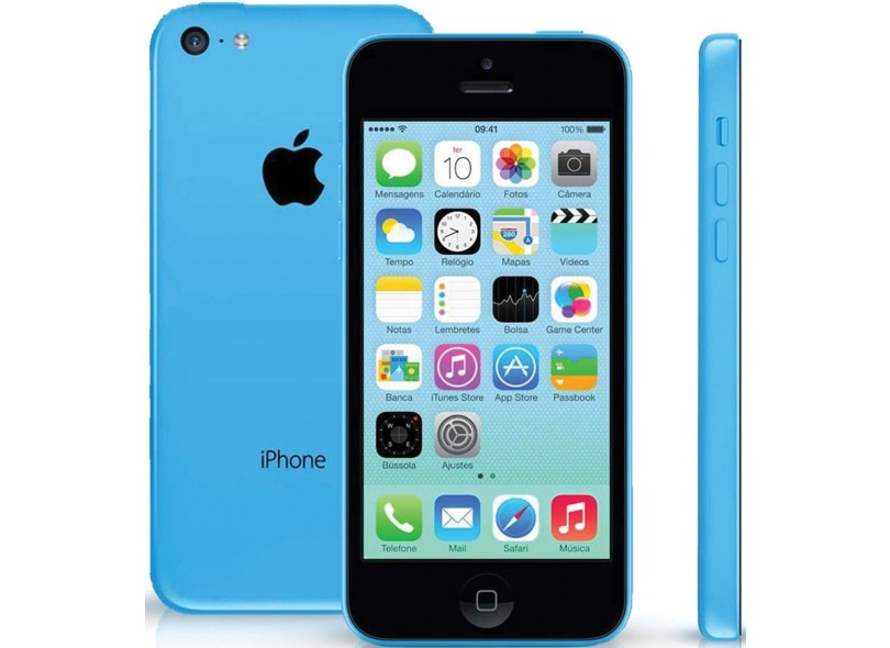 Smartphone Apple iPhone 5C 16GB Câmera 8,0 MP Desbloqueado Wi-Fi 3G 4G