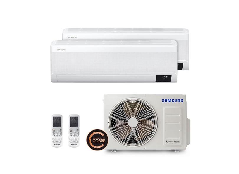 Ar Condicionado Multi Split Inverter Windfree Samsung 18000 Btus (1 Evap 9000 e 1 Evap 18000) Quente/frio 220V Monofásico