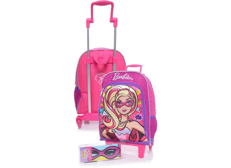 Mochila com Rodinhas Escolar Sestini Barbie Super Princesa 64011 M