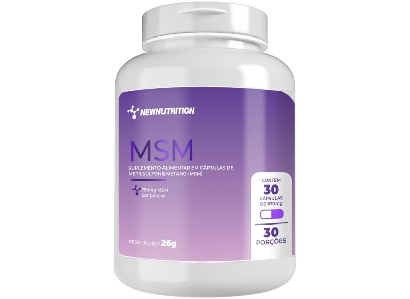MSM 750MG 30 CAPS 30 CápsulasNatural Natural NewNutrition 