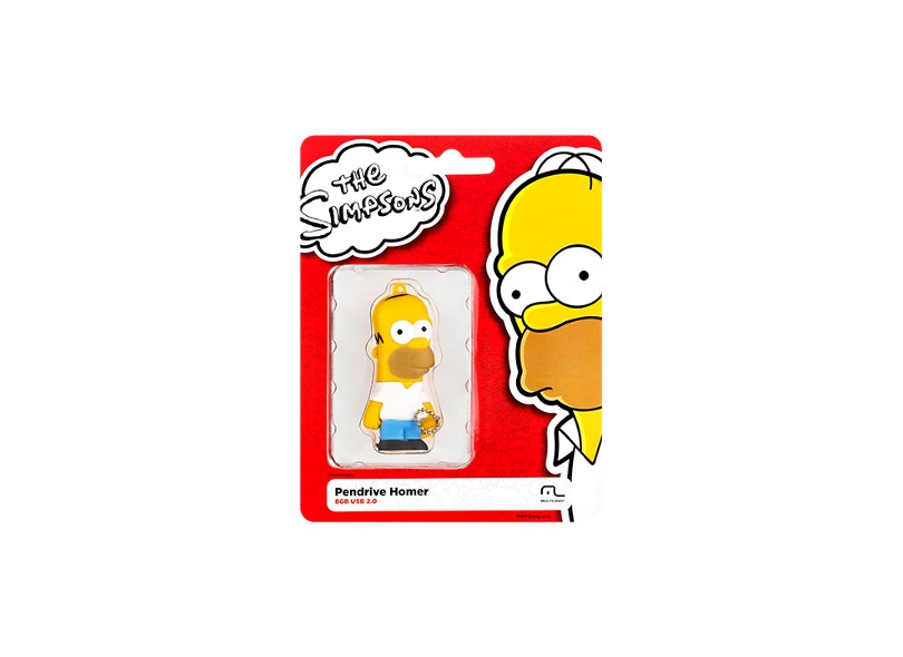 Pen Drive Multilaser Simpsons 8 GB USB 2.0 Homer PD070