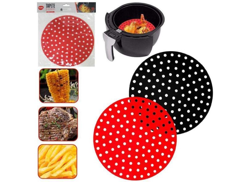Tapete Culinário Fritadeira Air Fryer Silicone Redondo