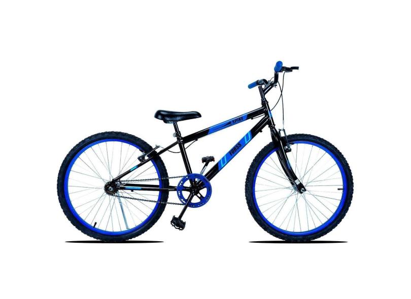 Bicicleta Aro 24 Forss Spike Sem Marchas - Preto-Masculino