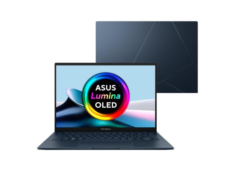 Notebook ASUS Zenbook 14 OLED UX3405MA Intel Core Ultra 9 185H AI 32Gb Ram 1TB SSD Windows 11 Home Tela 14&quot; Blue - PP809W