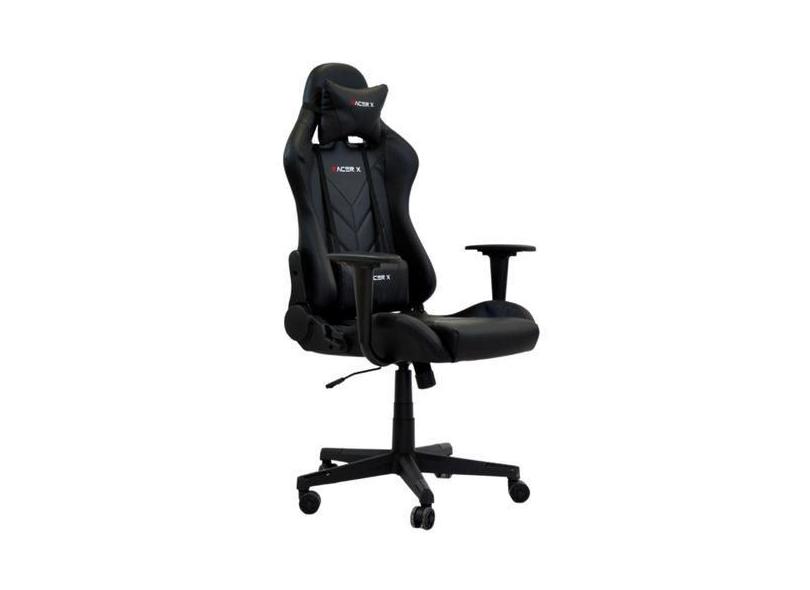 Cadeira Gamer Racer X Rush De Escritório Ergonômica Reclinável Preta