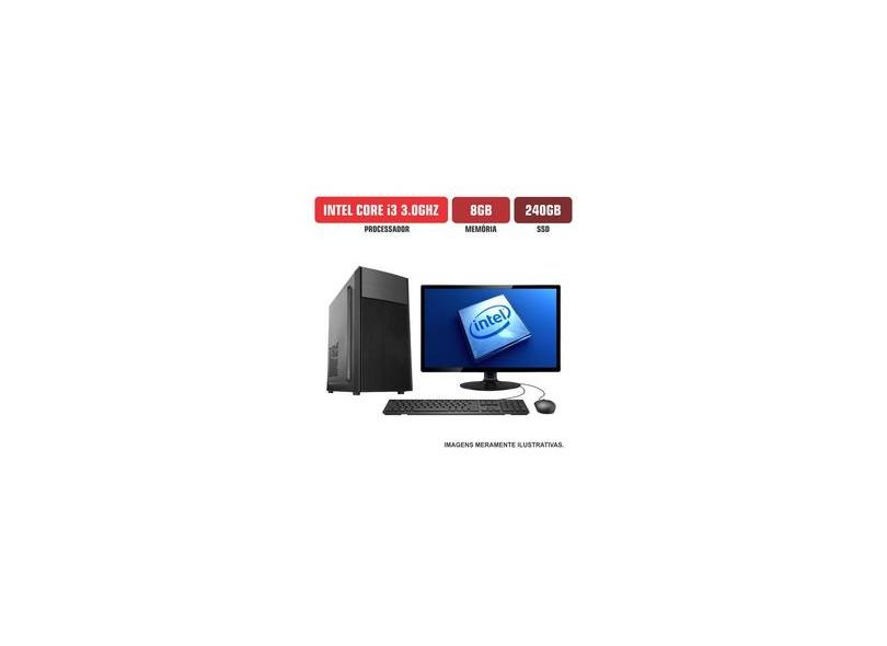 Computador Flex Computer Intel Core i3 8GB SSD 240Gb Com Kit e DVDRW ...