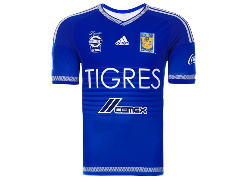 Camisa Torcedor Tigres II 2015/16 sem Número Adidas