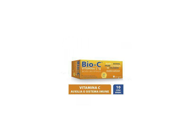 Vitamina C Bio-C 1G 10 Comprimidos Efervescentes - Uniao Quimica