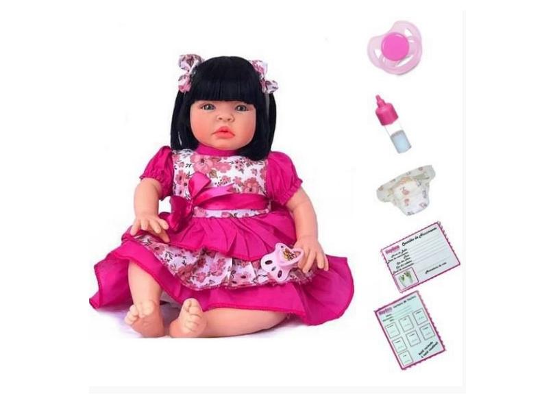Boneca Certidão Tipo Reborn Kaydora Brinquedos