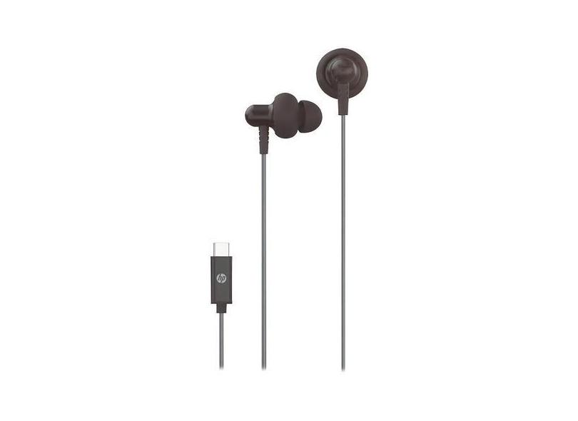 Fone De Ouvido C/ Microfone Pt Tipo-c Dhh-1126 194r4aa Hp Cor Preto Cor Da Luz Não Aplica 194R4AA