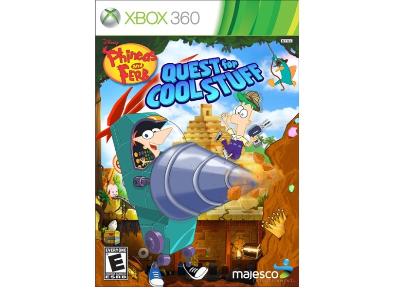 Jogo Phineas and Ferb: Quest for Cool Stuff Xbox 360 Majesco Entertainment