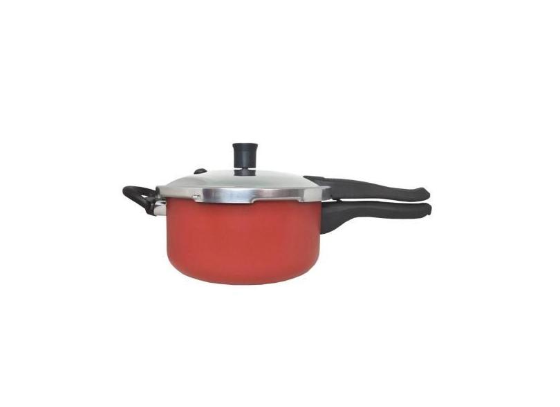 Panela De Pressão Antiaderente Nigro Press Vermelho Grená 4,5 Litros