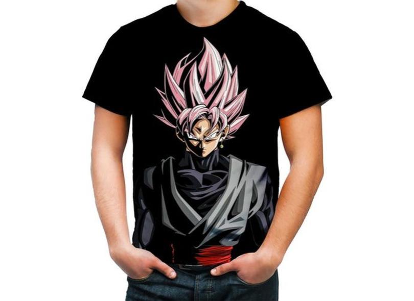 Camiseta Camisa Anime Dragon Ball Super Goku Black