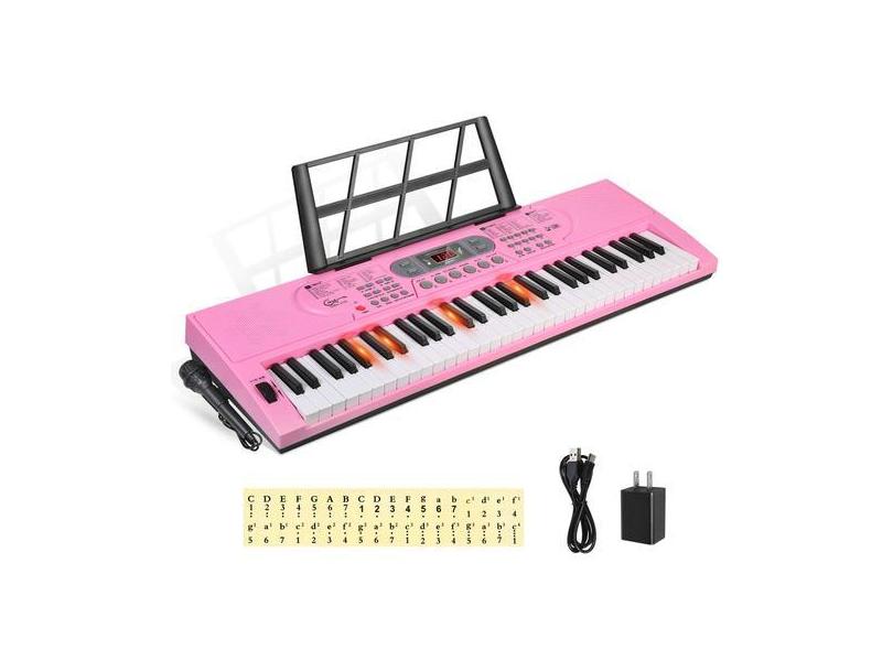 Teclado Piano Hricane Lighted Keys 61 teclas para iniciantes