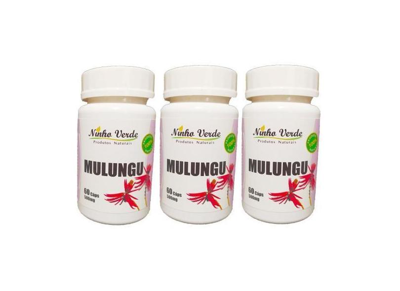 Kit 3 Mulungu 500Mg - Ninho Verde - 60 Cápsulas Cada