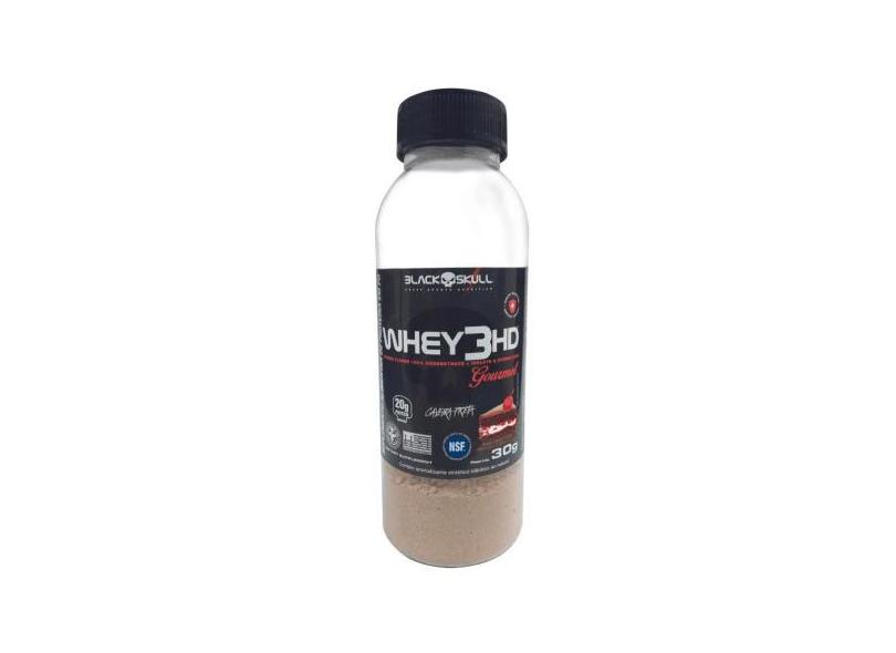 Whey 3Hd Gourmet Garrafas Dose Única - Caveira Preta