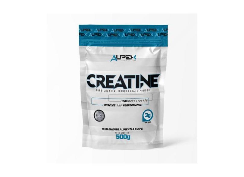 Creatina 100% Monohidratada 500G Pouch - Alpex Nutrition