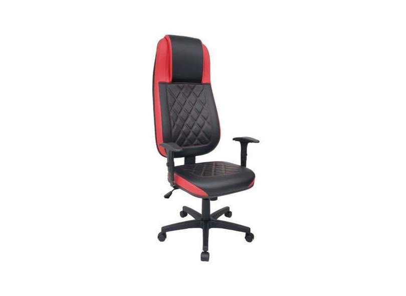 Cadeira Gamer Para Home Office Linha Gamer Blenda Vermelho - Design Of