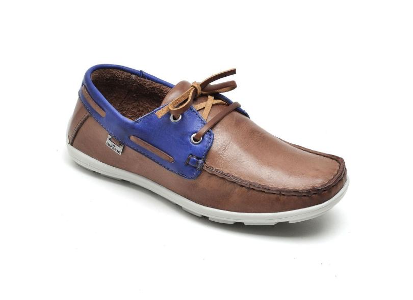 Mocassim Casual Infantil em Couro Império Calçados Café com o Melhor Preço  é no Zoom