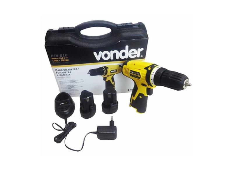 Parafusadeira furadeira a bateria bivolt Vonder