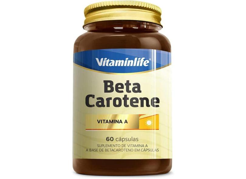 Vitamina A Beta Carotene 6000 UI VitaminLife 60 Cápsulas