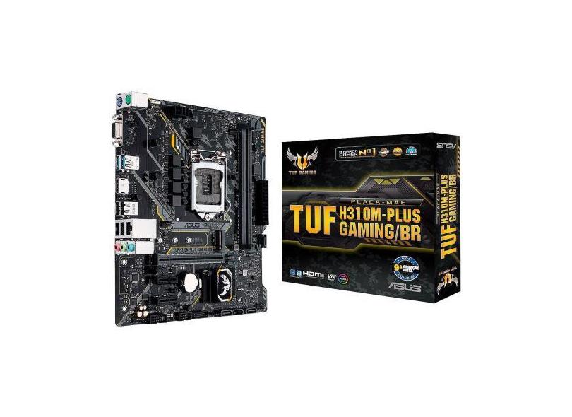 Placa Mãe Asus Tuf H310m-Plus Gaming/Br - Intel Lga 1151 Ddr4 Micro At