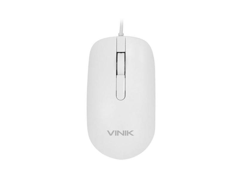 Mouse Optico Dynamic Slim Branco 1600 Dpi Cabo Usb 1.8 Metros - Dm126b