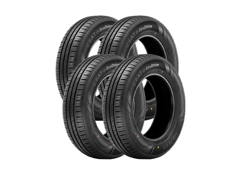 Jogo 4 Pneus Ceat Aro 14 EcoDrive 175/65R14 82T