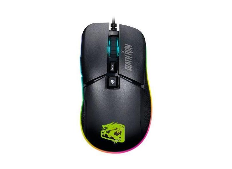 Mouse Gamer Elg Death MGDR Run 7 Botoes Termoplastico RGB 6400DPI - Pr