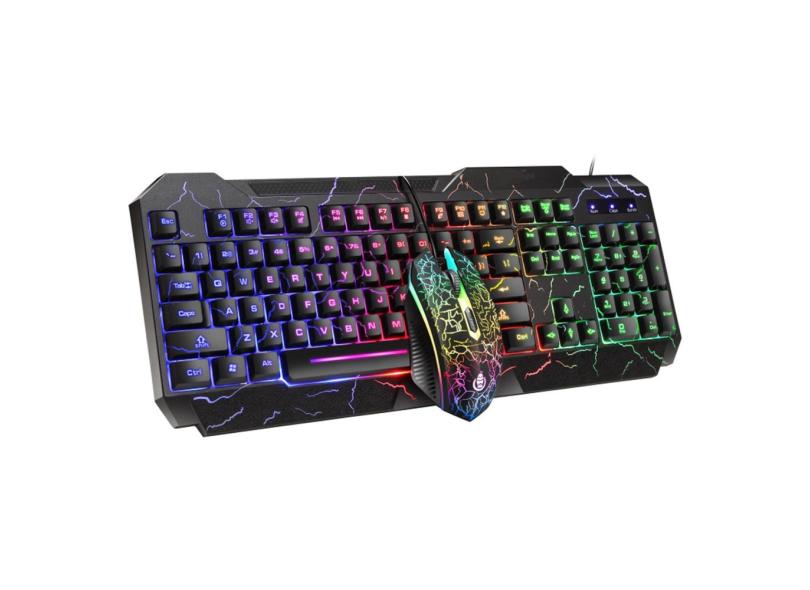 D620 104 Teclas Com Fio Mecânico Teclado e Mouse Combo LED ...