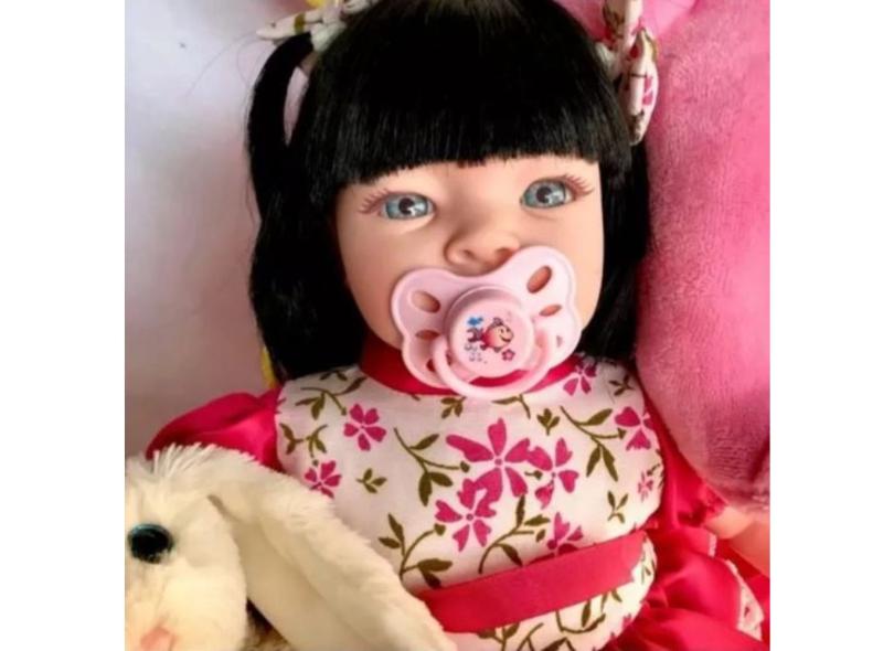 Boneca Bebê Tipo Reborn Realista - Kit Acessórios - ZOOM