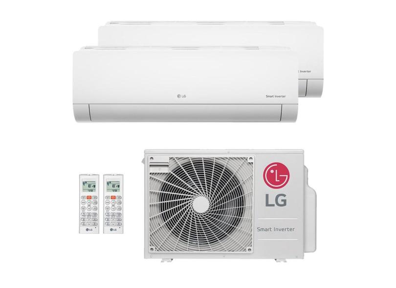 Ar-Condicionado Multi Split Inverter LG 21.000 (2x Evap hw 12.000) Quente/Frio 220V