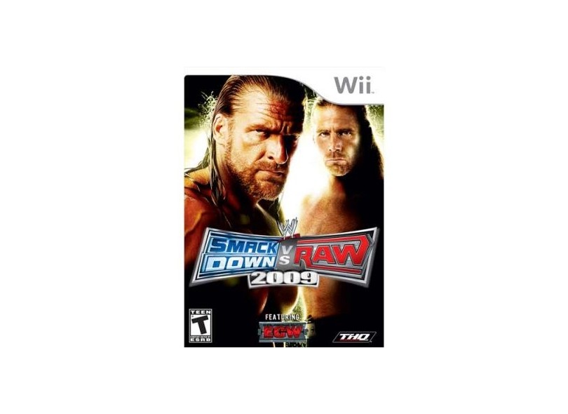 Jogo WWE Smackdown vs Raw 2009 THQ Wii