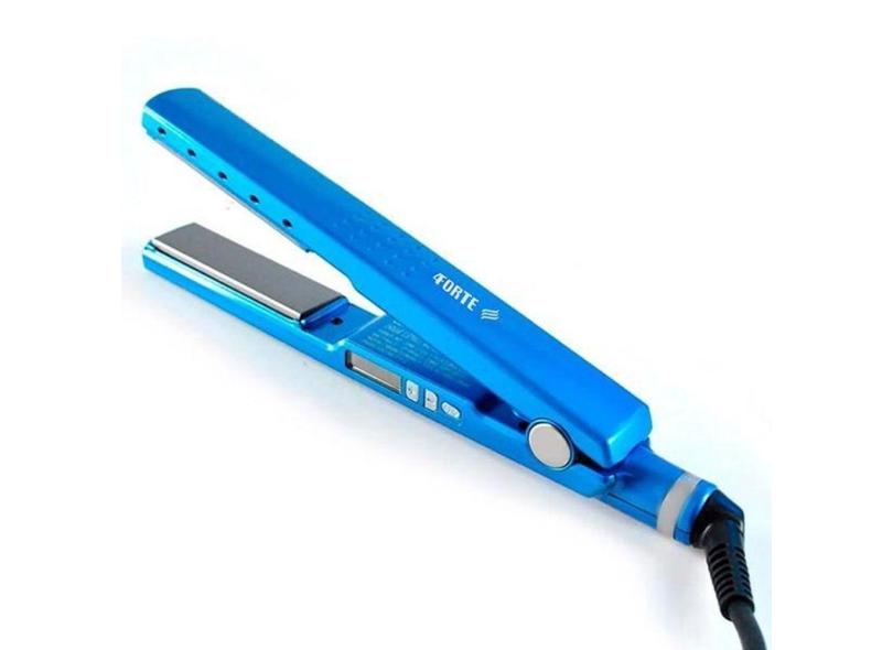 Prancha Alisadora 230ºc Chapinha Azul Para Cabelos