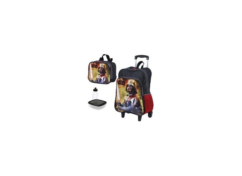 Mochila Infantil Rodinhas Star Wars 18m Grande + Lancheira com o Melhor ...