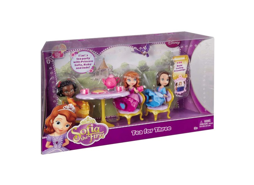 Boneca Princesas Disney Sofia Três Amigas Mattel