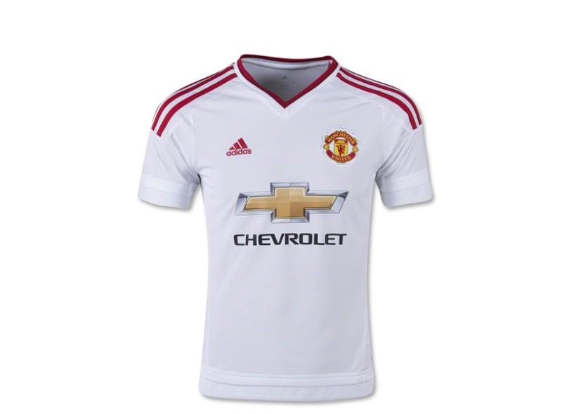 Camisa Jogo Infantil Manchester United II 2015/16 sem número Adidas