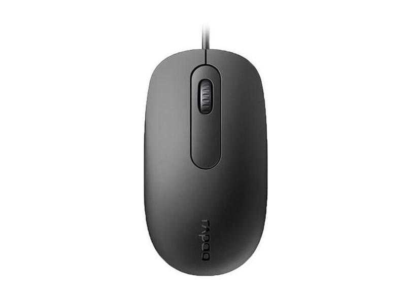 Mouse Rapoo N200 - Black (com Fio)