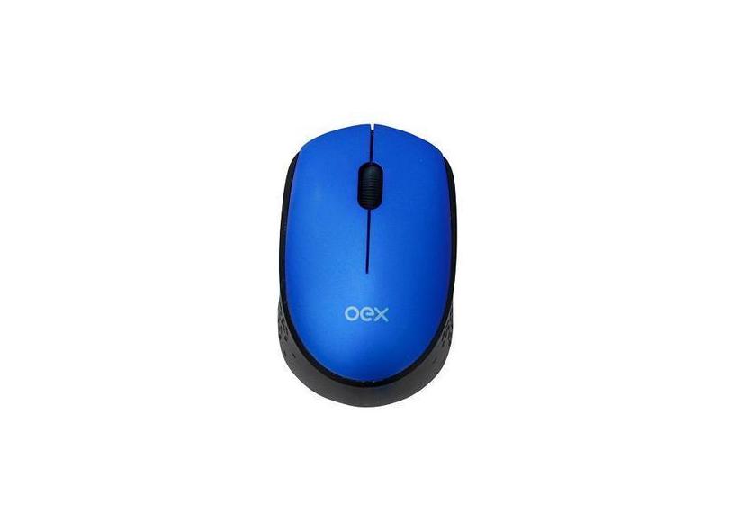 Mouse sem Fio 1200 DPI COSY OEX MS409 AZUL e Preto