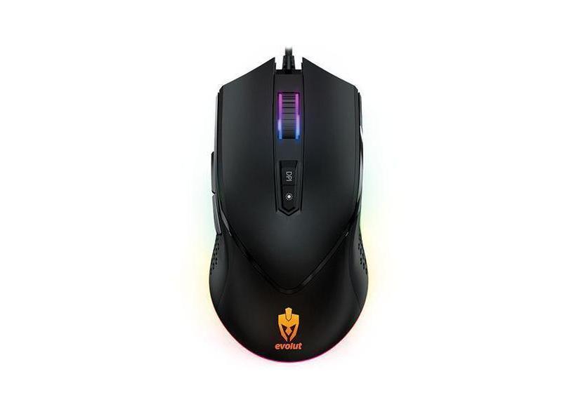 Mouse Gamer Evolut Balder Rgb Pixart 3325 7000 Dpi Eg-107