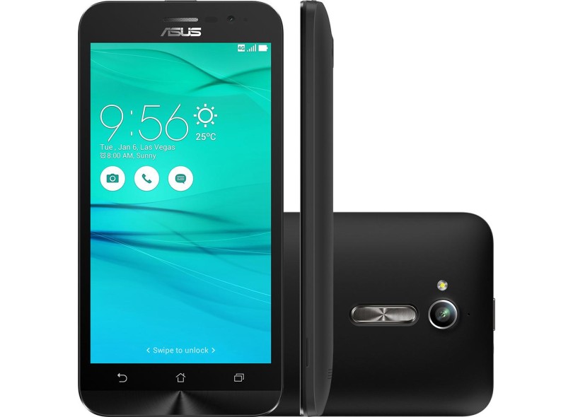 Smartphone Asus ZenFone Go 8GB ZB500KG 2 Chips Android 6.0 (Marshmallow) 3G Wi-Fi