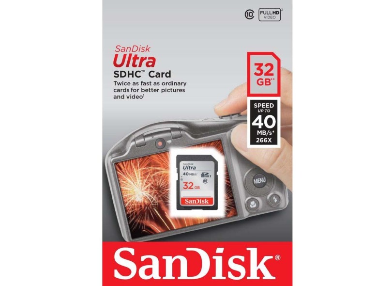 Cartão de Memória SDHC-I SanDisk Ultra 32 GB SDSDUN-032G-G46