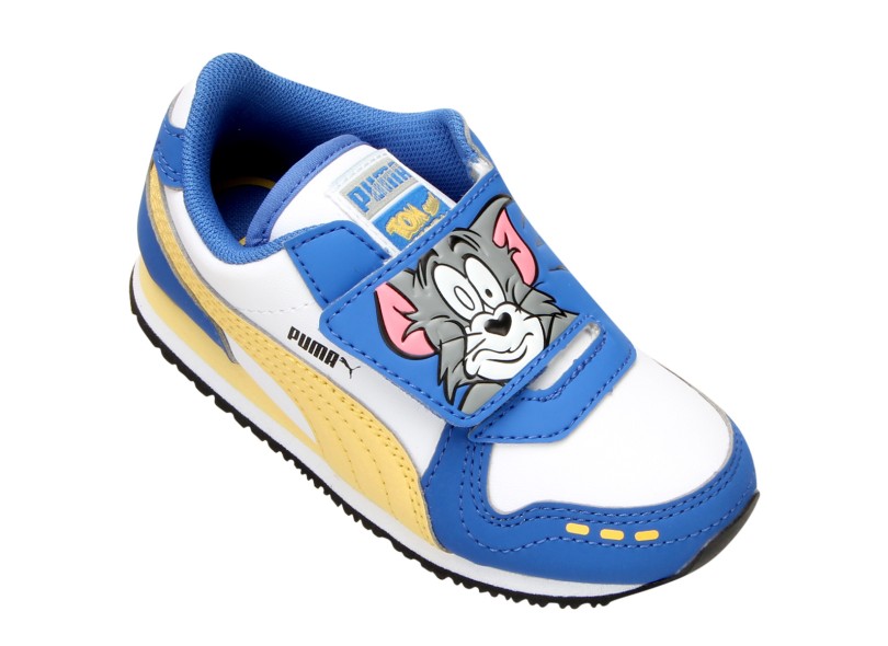 Tênis Puma Infantil (Menino) Casual Cabana Racer Tom & Jerry
