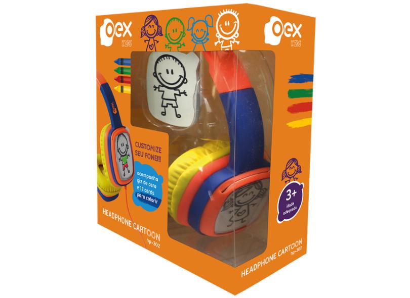 Headphone Cartoon, OEX, HP302, Microfones e Fones de Ouvido, Roxo