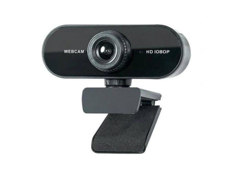 Webcam Full Hd 1080P Usb Gira 360º Com Microfone Embutido